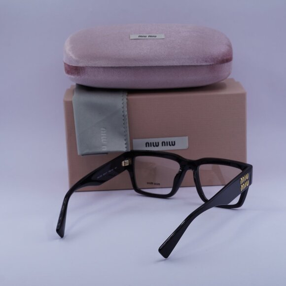 Miu Miu MU02XV 1AB1O1 Eyeglasses Black 52mm Rectangle Frame - Picture 10 of 10